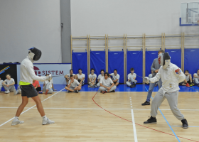 Fencing during PE classes