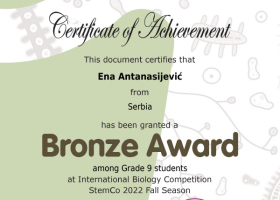 Certificate-Ena-Antanasijević
