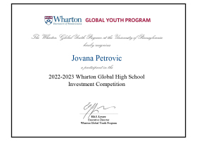 Wharton Global High School Investment Competition