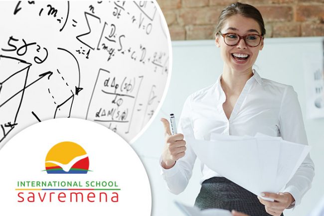 profesorka drži predavanje o vektorima