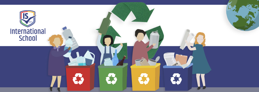  The International School and the presidents of the Eco-Committee organised a large recycling campaign